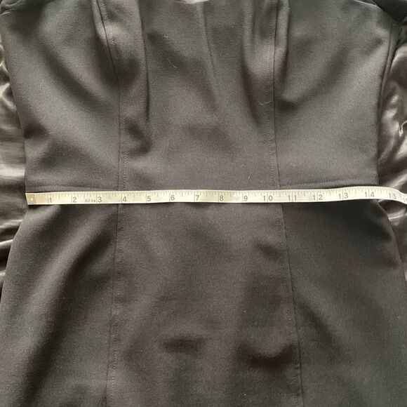 Nordstrom Maggy London classy sheer illusion bodycon black midi dress size 8 - Picture 16 of 16